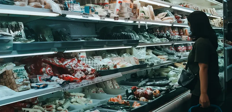 Продукты в супермаркете