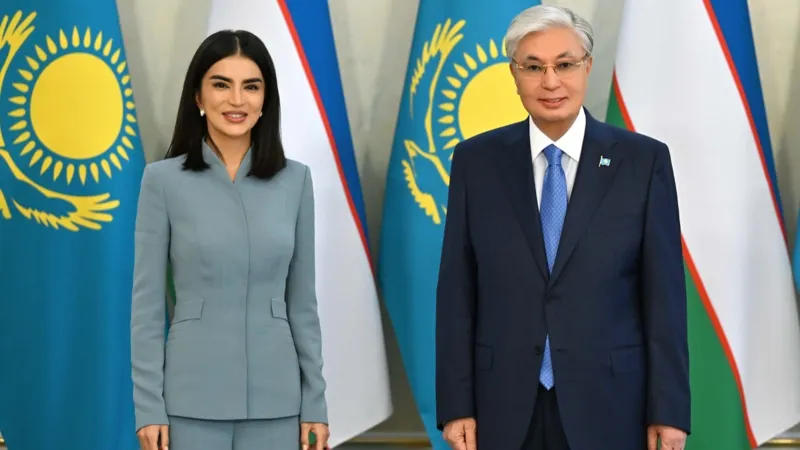 Касым-Жомарт Токаев и Саида Мирзиёева