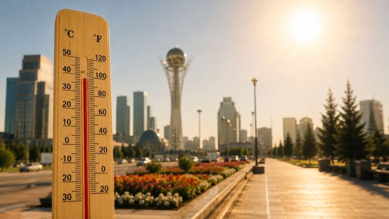 До +39 градусов: жара сохранится в Казахстане 7 июля
