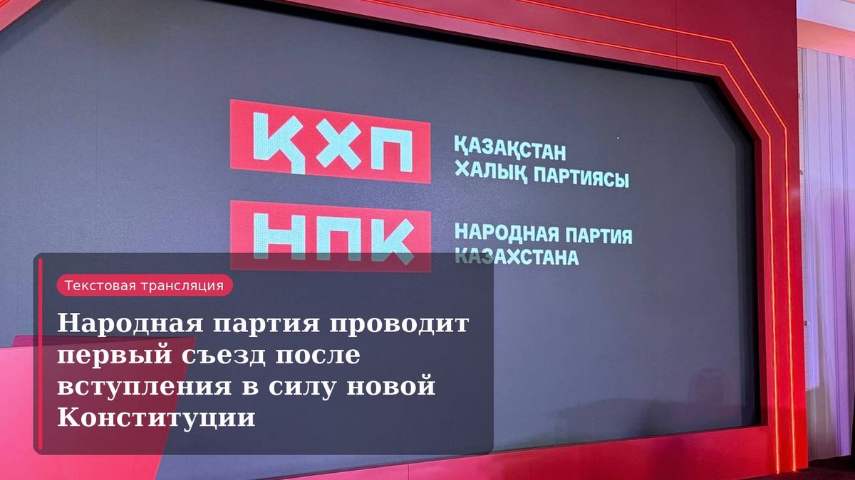 Народная партия провела первый съезд после вступления в силу новой Конституции