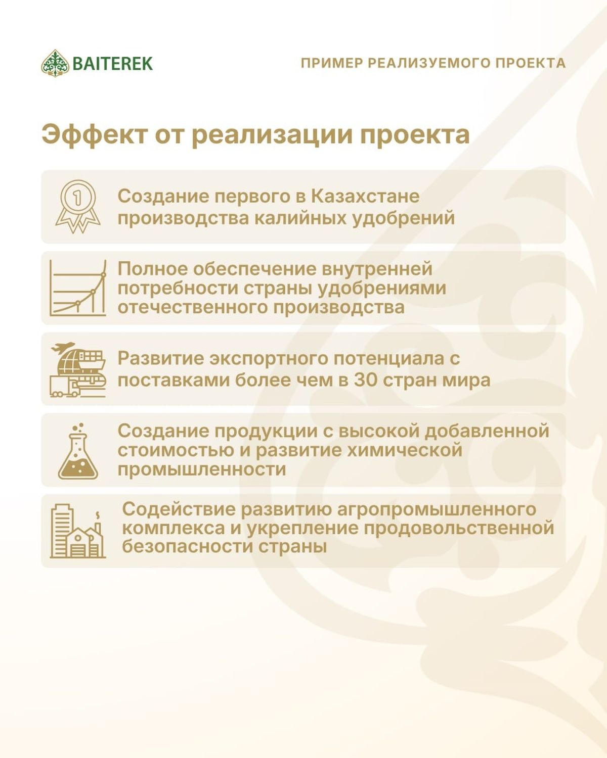 Эффект от проекта
