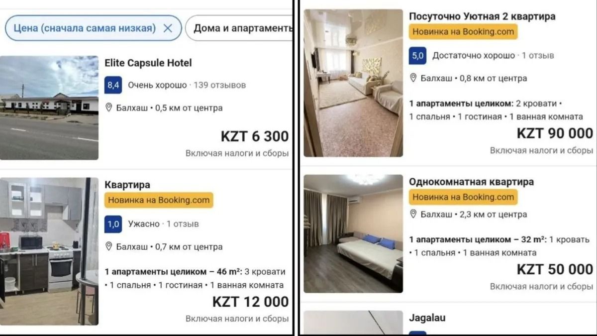 Зоны отдыха на озере Балхаш