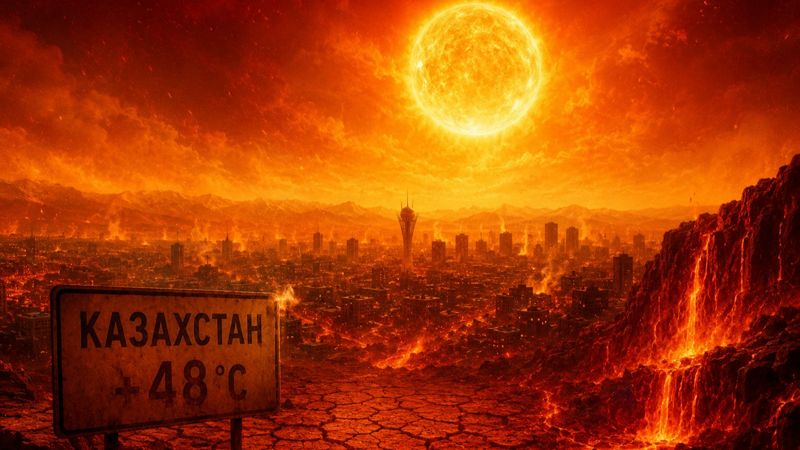 Жара устроит Казахстану настоящую преисподнюю: пекло достигнет почти +50