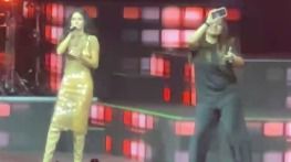 Певица Inna станцевала с поклонницей на концерте в Алматы