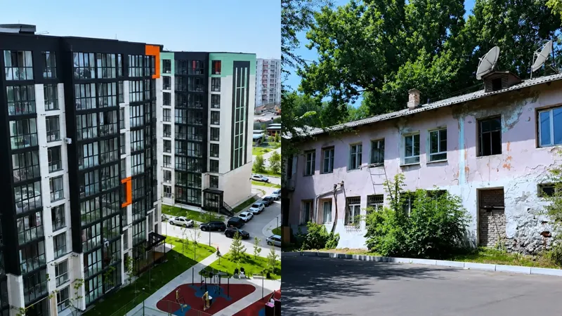 Новостройка на месте ветхого жилья