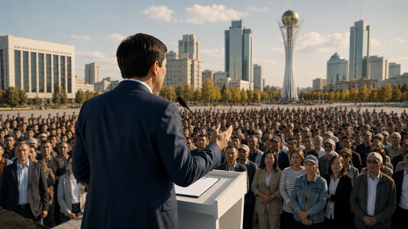 Марафон, автобусы и песни: как партии агитируют казахстанцев голосовать за них