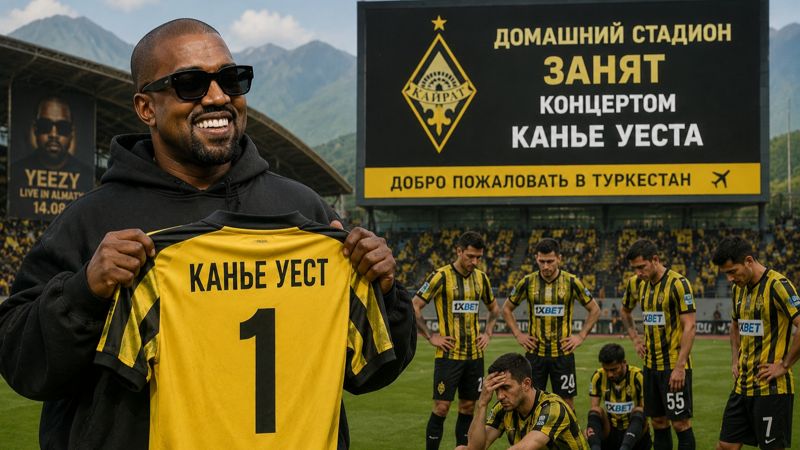 Канье Уэст оставил "Кайрат" без Центрального стадиона: куда перенесут матч еврокубков