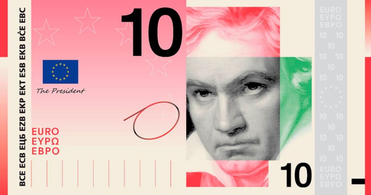 Купюра в 10 евро
