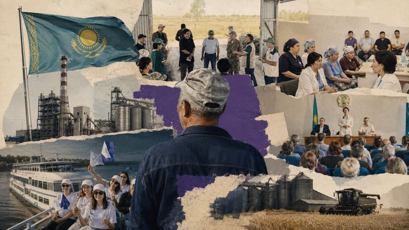Теплоход, заводы и план для регионов: как партии Казахстана провели очередной день агитации