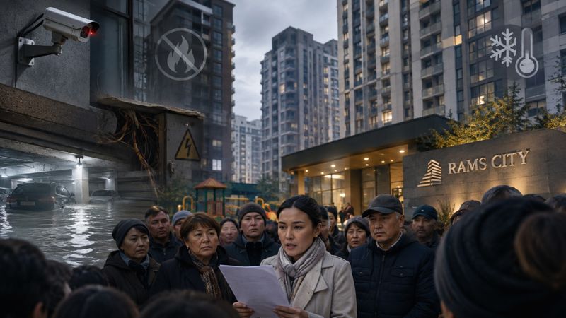 Жители Rams City забрались на крышу многоэтажки из-за конфликта с председателем ОСИ
