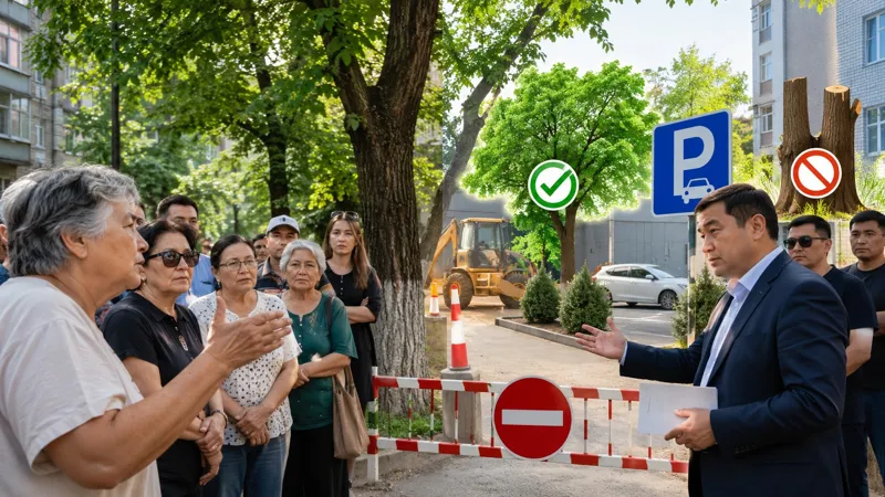 Жители против строительства парковки