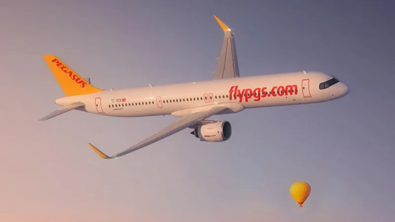 Борт авиакомпании Pegasus Airlines