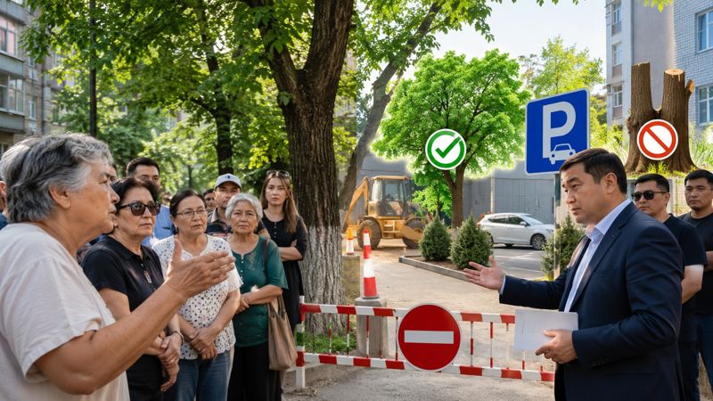 Алматинцы выступили против строительства в дворовом сквере: что ответил акимат