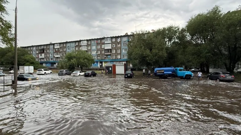 Усть-Каменогорск ливень