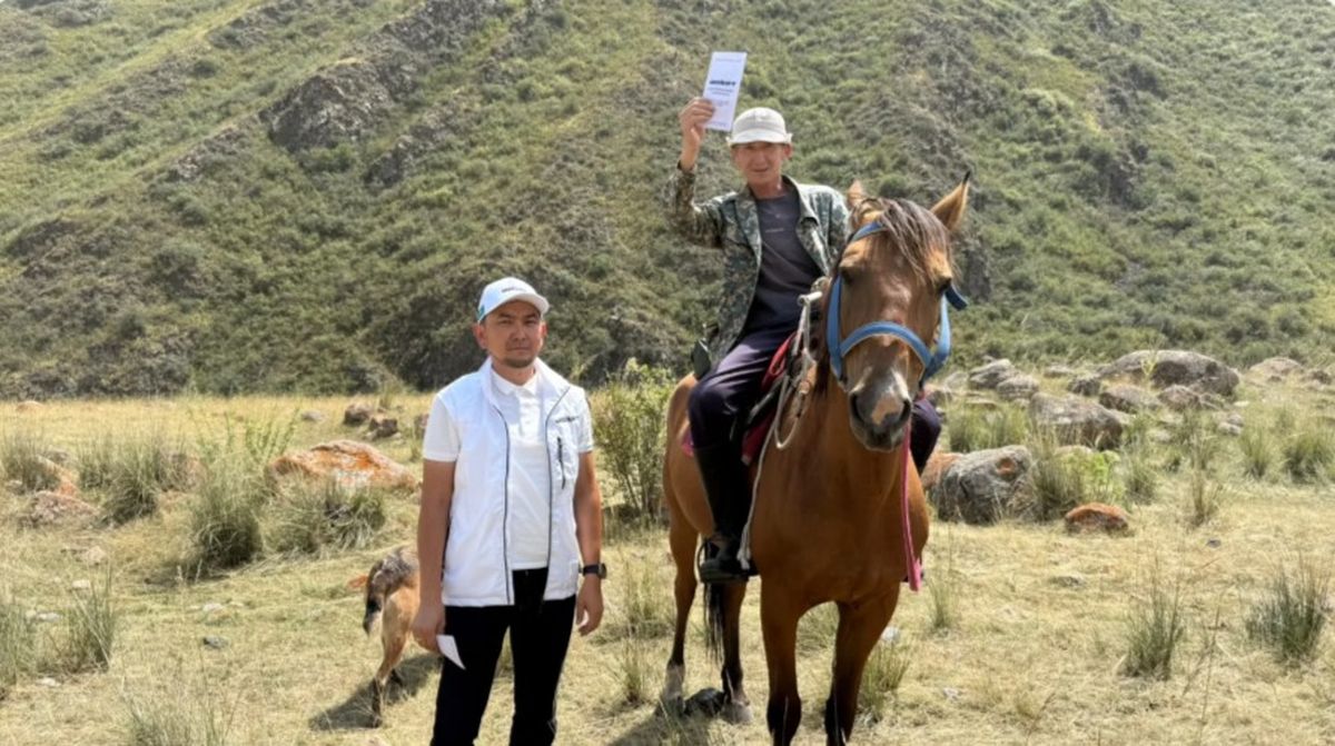 Агитация партии "Әділет"