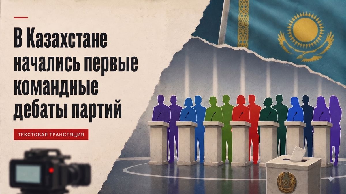 На телеканале Jibek Joly начались первые командные телевизионные дебаты