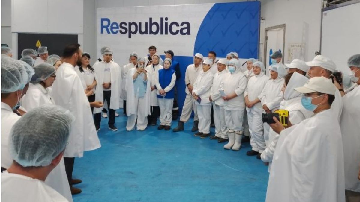 Партия Respublica на встрече с работниками ТОО "Кублей"