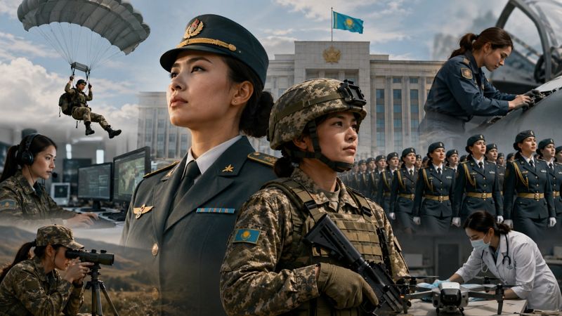 "Обязательный призыв женщин в армию в Казахстане не рассматривается" – минобороны