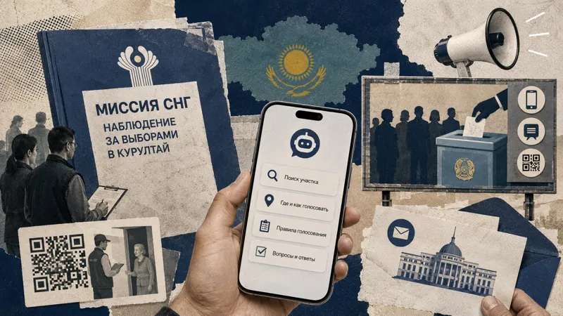 Коллаж из электоральной атрибутики