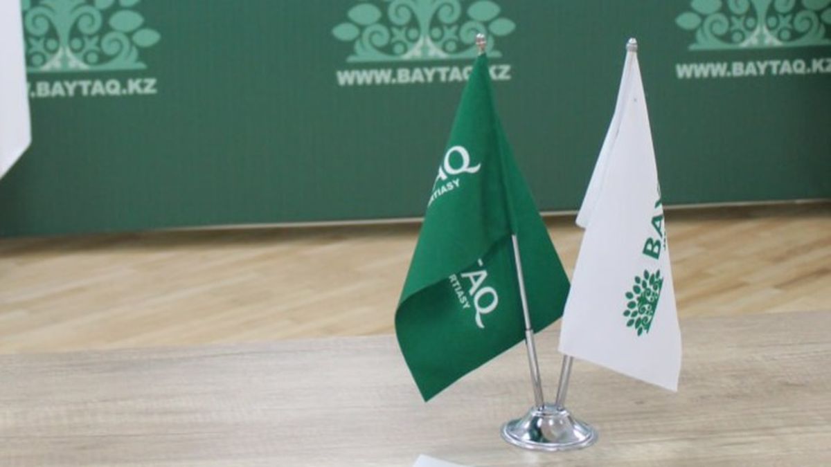 Флаги партии "Байтақ"