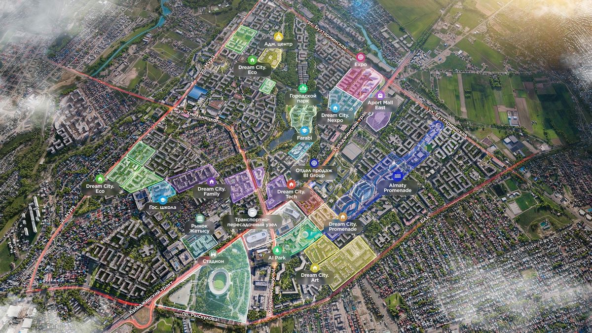 Пример реализации одного из бигвиллей компании Карта бигвилля Dream city