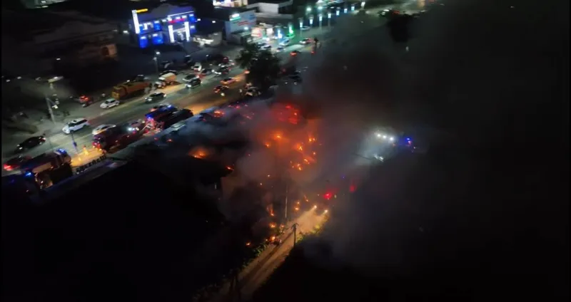 пожар в ресторане бесагаш