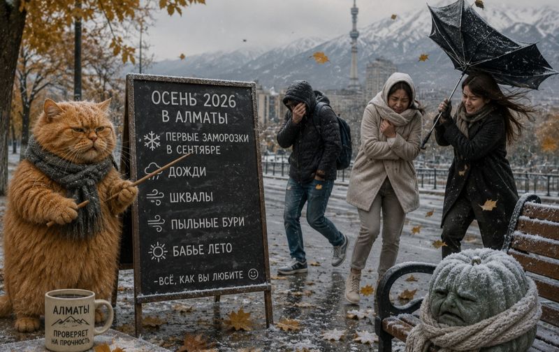 Первые заморозки в Алматы будут уже в сентябре: какой будет осень 2026 года