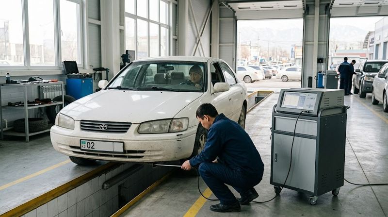 С 1 сентября в Алматы вводят экологическое обследование автомобилей