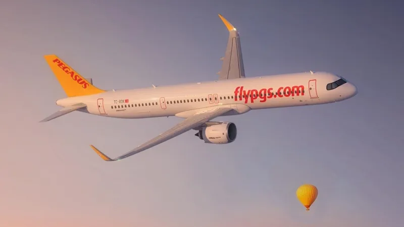 Борт авиакомпании Pegasus Airlines