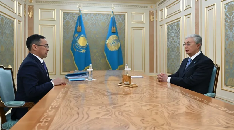 Касым-Жомарт Токаев и Арман Кырыкбаев в Акорде