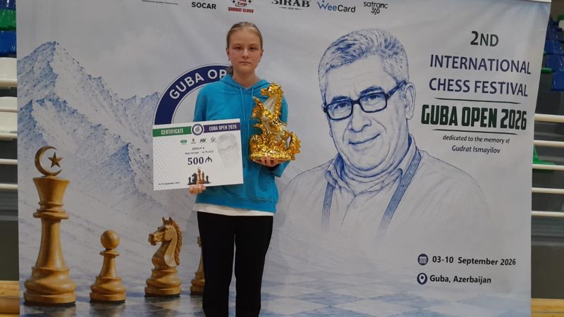 15-летняя казахстанка стала лучшей в турнире Guba Open 2026 в Азербайджане 
