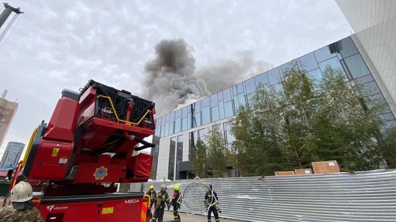 Чёрный дым привлёк внимание астанчан