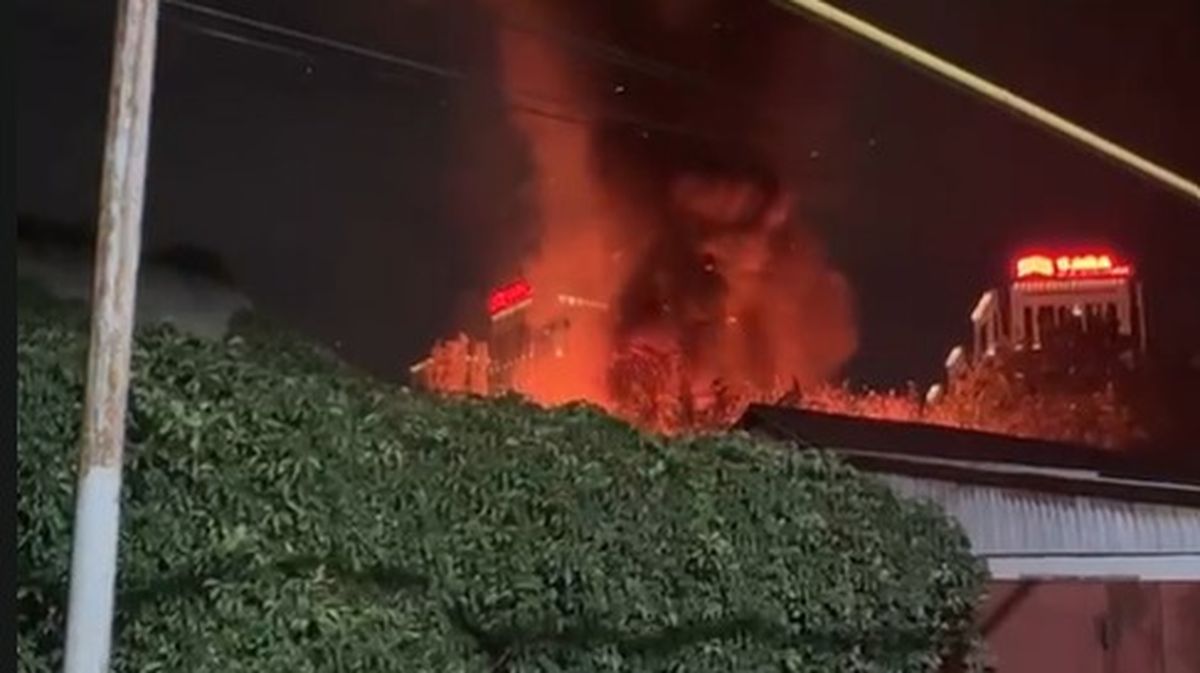 Пожар в частном секторе