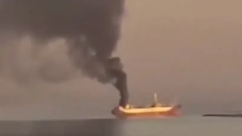 Скриншот из видео с места происшествия