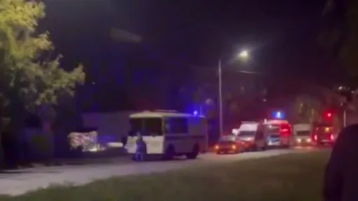 Скриншот из видео с места происшествия