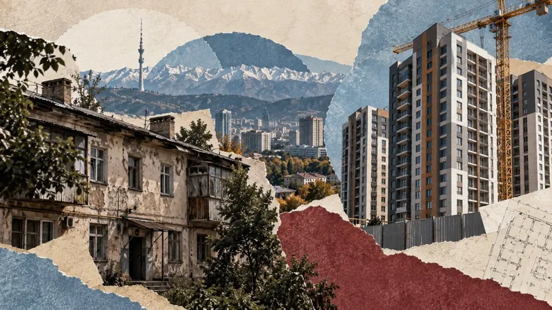 Ветхое жильё, новостройка и город Алматы