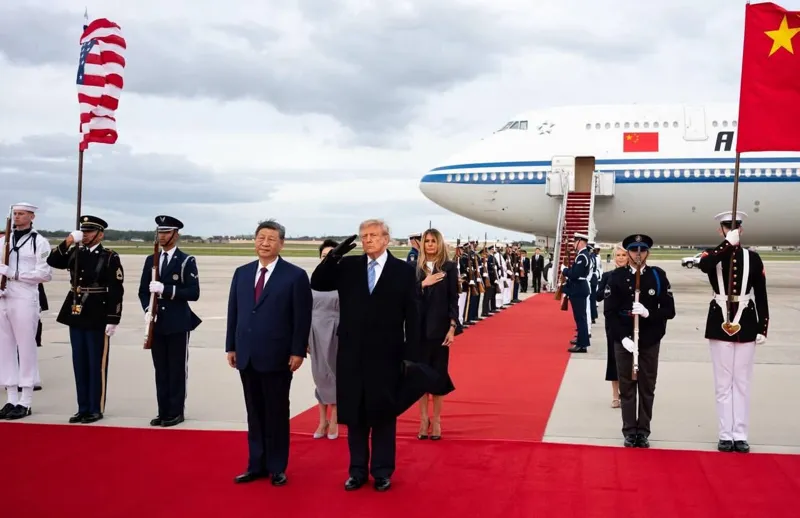 Си Цзиньпинь и Дональд Трамп в Вашингтоне