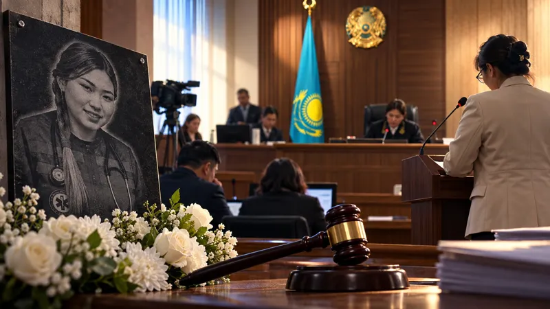 Судебный зал, где проходят прения по делу Улданы Мырзуан