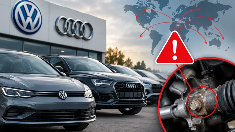 Отзыв автомобилей Audi и Volkswagen