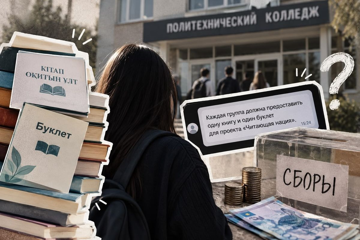 В колледже Талдыкоргана пожаловались на обязательный сбор книг: что ответили власти