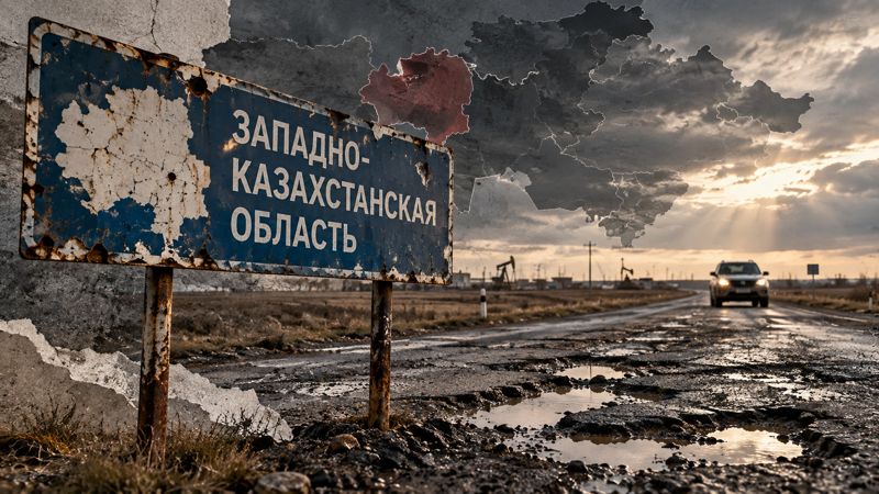 ЗКО оказалась на последнем месте в Казахстане по состоянию местных дорог