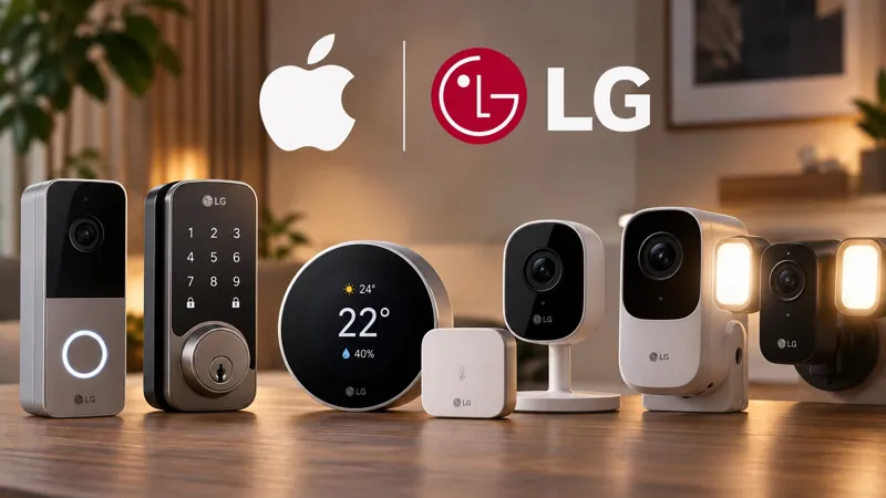 Устройства для "умного дома" Apple и LG: видеозвонок, электронный замок, термостат, датчик температуры и камеры