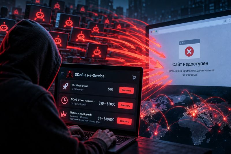 DDoS-атака по цене чашки кофе: эксперты раскрыли расценки киберпреступников