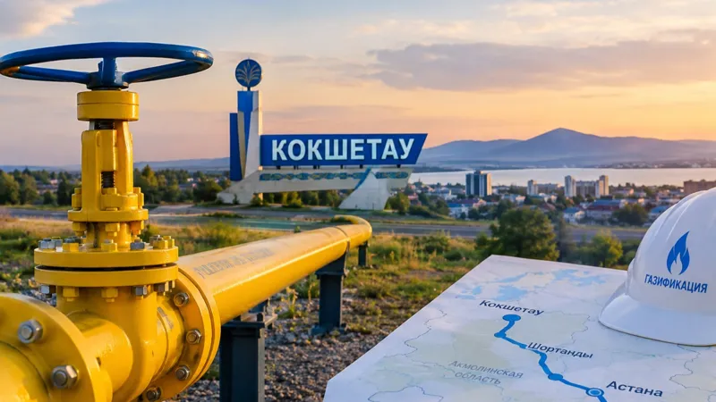 Газопровод в Кокшетау