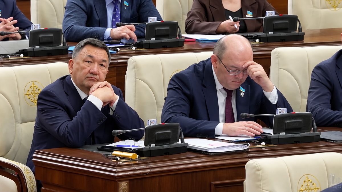 Депутаты Серик Егибаев и Асхат Рахимжанов