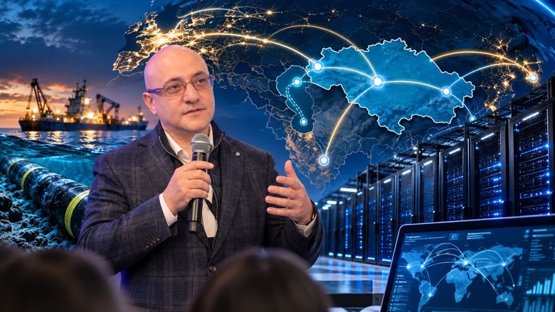 Интернет Казахстана зависит от нескольких кабелей: эксперт предупредил о рисках для ИИ и дата-центров