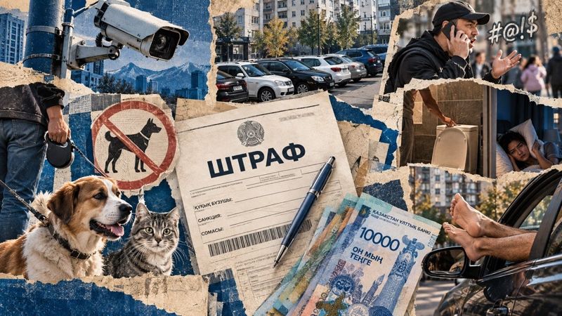 Коллаж из изображений по теме штрафов