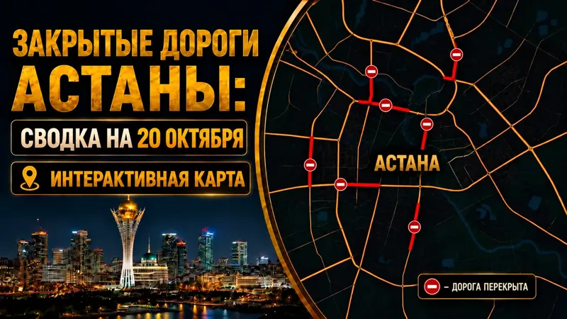 Закрытые дороги Астаны