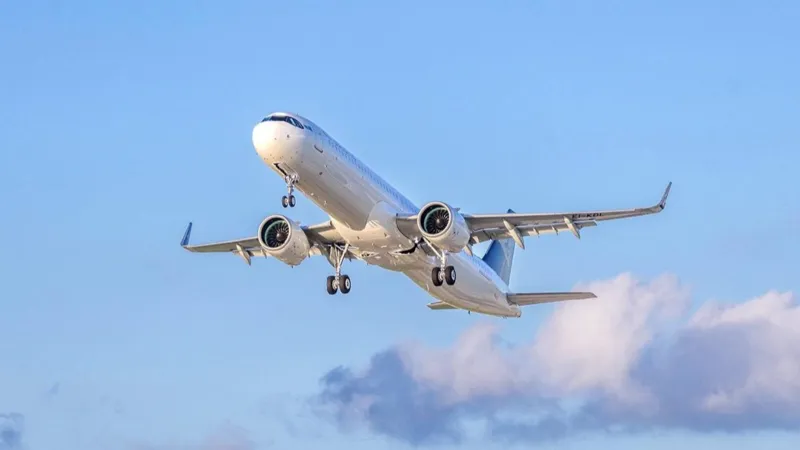 Airbus A321neo в небе