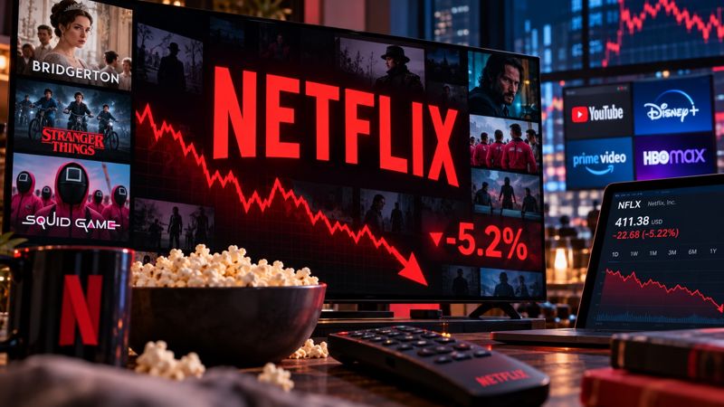 Акции Netflix упали более чем на 5%: почему инвесторов не убедили рекордные доходы компании